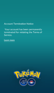 Third Strike, Account Termination notice