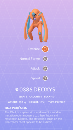 Pokemon 6001 Shiny Deoxys Attack Pokedex: Evolution, Moves, Location, Stats