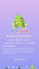 Politoed Pokédex entry