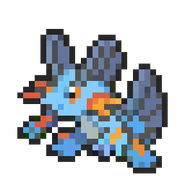 Swampert 8-bit sprite