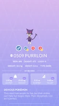 Purrloin Pokédex entry
