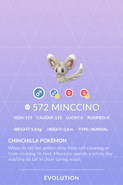Minccino Pokédex entry