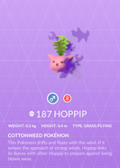 Hoppip - #187 -  Pokédex