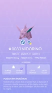 Nidorino Pokédex entry
