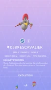 Escavalier Pokedex.png (795 KB) Escavalier Pokédex entry