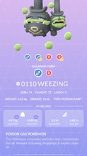 Galarian Weezing Pokédex entry
