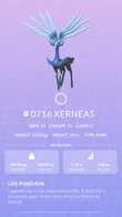 Xerneas Pokédex entry