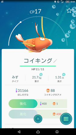 第1回 ポケモンgo コイキング釣り大会 重さ 高さ Pokemongo Wikia Fandom