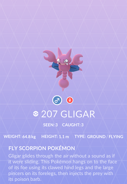 Gligar - #207 -  Pokédex