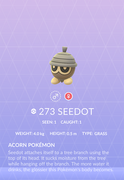 Seedot - #273 -  Pokédex