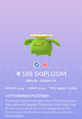 Entrada de Skiploom en la Pokédex