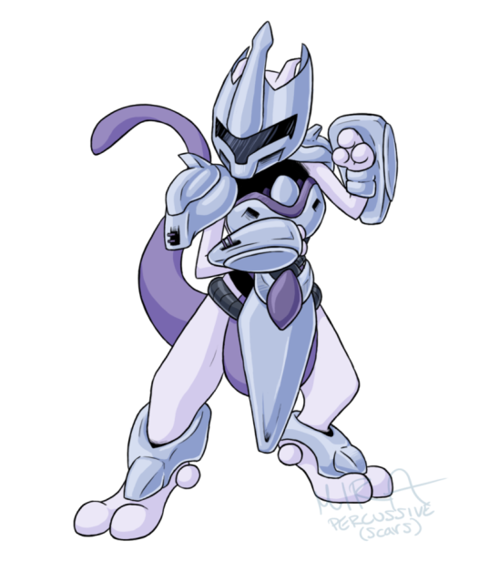 Pokemon Mewtwo Com Armadura