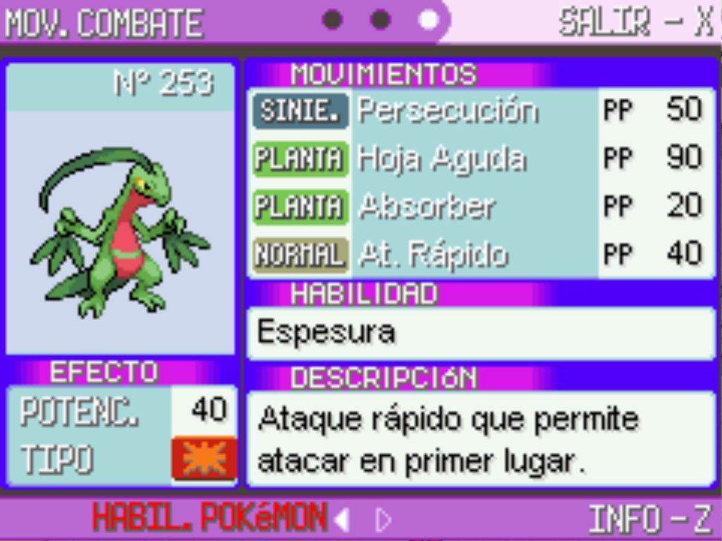 Tipos de Ataques, Wiki PokemonReloaded