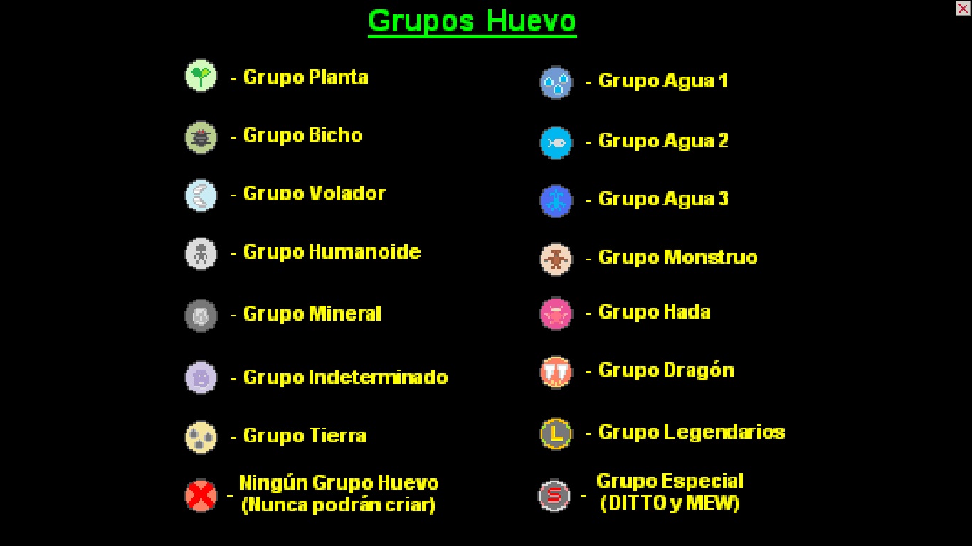 Tipos elementales, Wiki PokemonReloaded