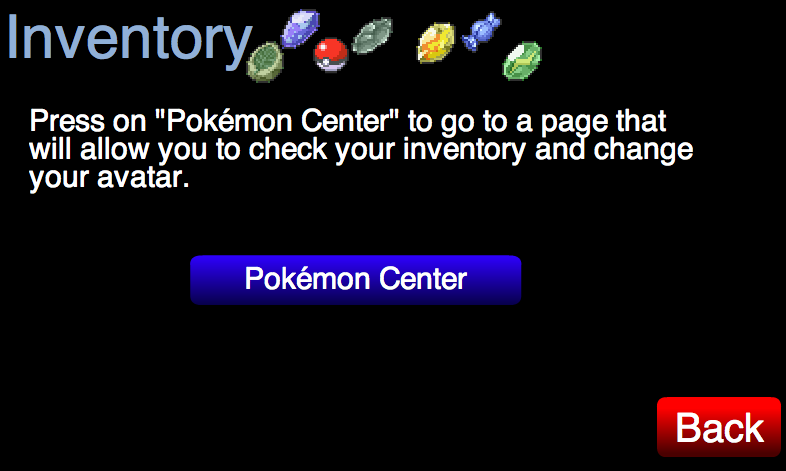 Inventory, Pokemon Tower Defense Wiki