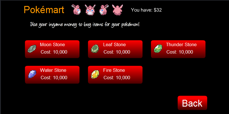 Inventory, Pokemon Tower Defense Wiki