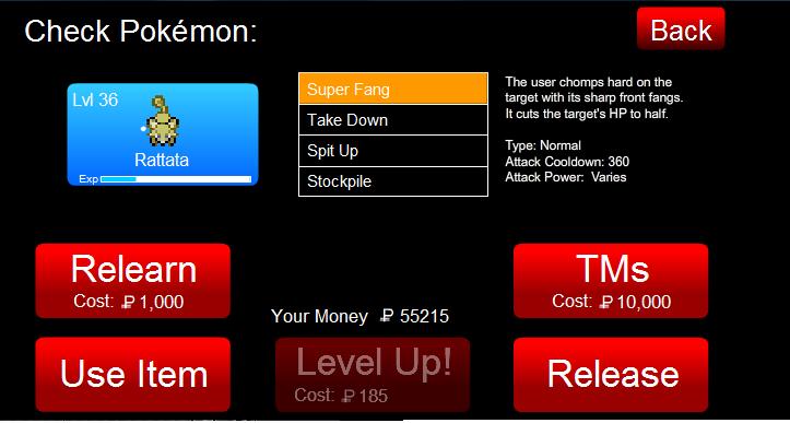 Moveset Guide, Pokemon Tower Defense Wiki