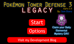 Pokemon Tower Defense 3, Pokemon Tower Defense 3 Legacy Wikia