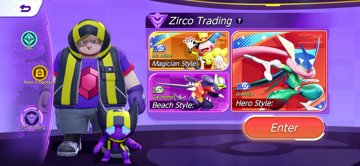 Zirco Trading Pokémon UNITE Wiki Fandom