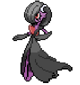 Shiny Gardevoir, with black dress - Grid Paint