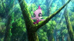 Shiny Celebi anime