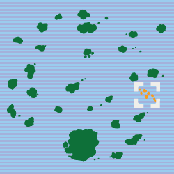 Seven Grapefruit Islands map