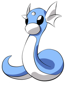 Dratini by wolfshadowxd