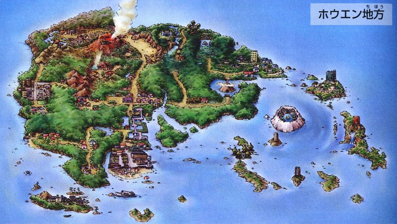 Mapa de Hoenn com a maioria da localização dos pokemons - Dentro do jogo -  Fórum otPokémon - Pokémon Online