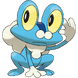 O pokémon inicial de água, Froakie.