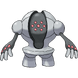 O pokémon inteiramente feito de aço, Registeel.