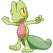 O pokémon inicial de grama, Treecko.