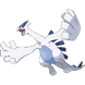 O líder do trio das aves lendárias, Lugia.