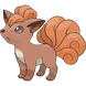 Vulpix, encontrado somente em Pokémon Green.