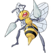 Beedrill, encontrado em todas as outras versões.