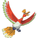 O líder do trio das bestas lendárias, Ho-Oh.