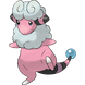 Flaaffy, encontrado apenas em Gold e Silver.