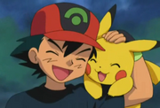 Pikachu com Ash