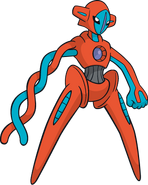 O Pokémon alienígena, Deoxys, em sua forma normal.