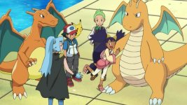 Charizard y Dragonite