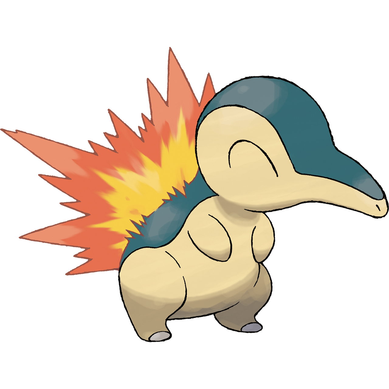 Pokémon nº 155 - Cyndaquil Pokémon Rato de Fogo Cyndaquil se