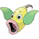 Weepinbell, encontrado somente em Pokémon Green.