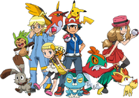 Protagonists and Pokémon XY