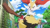 Braixen de Serena no anime XY