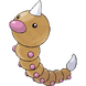 Weedle, encontrado em todas as outras versões.