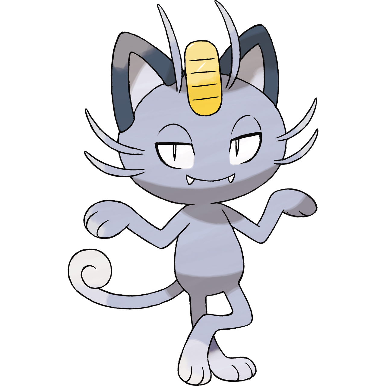 Personagem de desenho animado bonito meowth pokemon gerado por ia