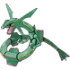 O pokémon dos céus, Rayquaza.