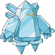 O pokémon inteiramente feito de gelo, Regice.