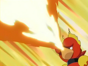 Magmar utilizando lanzallamas