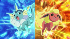 Vaporeon y Flareon de Vicky