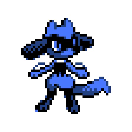 Anybody want to help and try making pixel art Lucario and Riolu on r/place?  : r/lucario